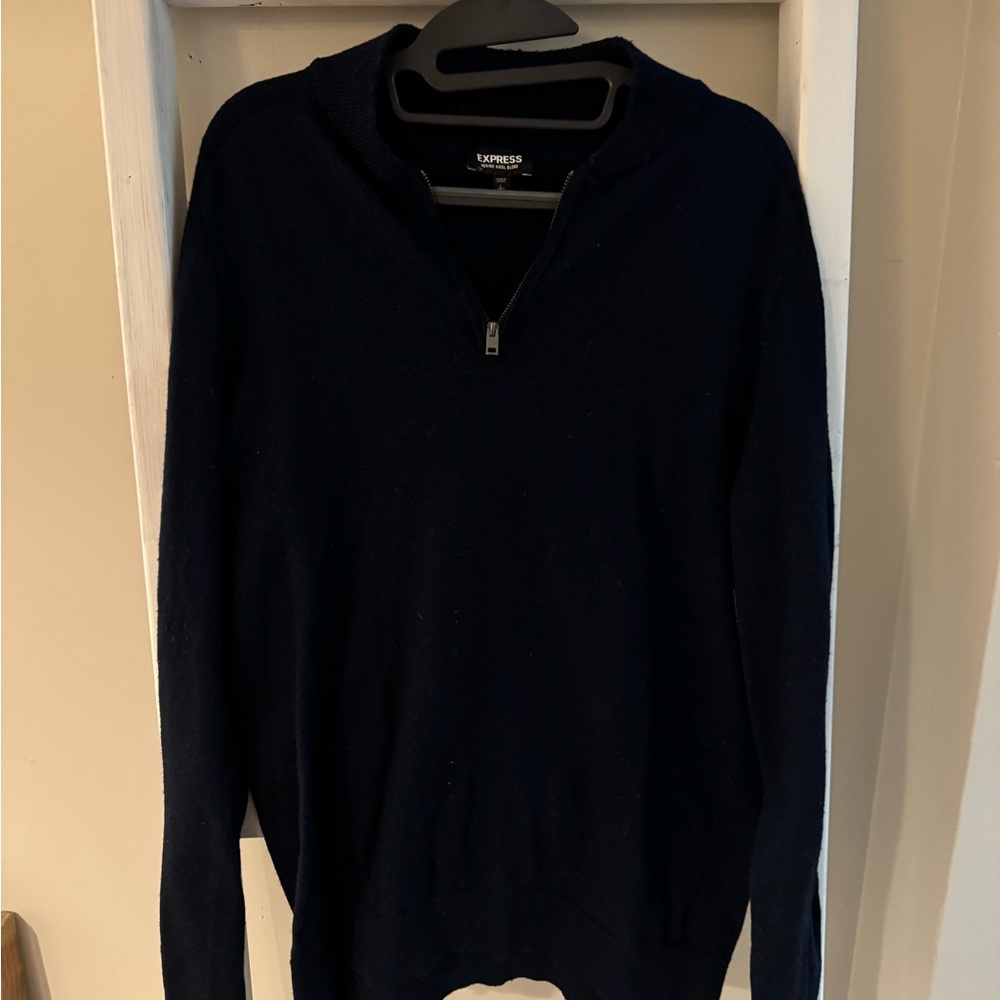 Express Black Half-Zip Sweater